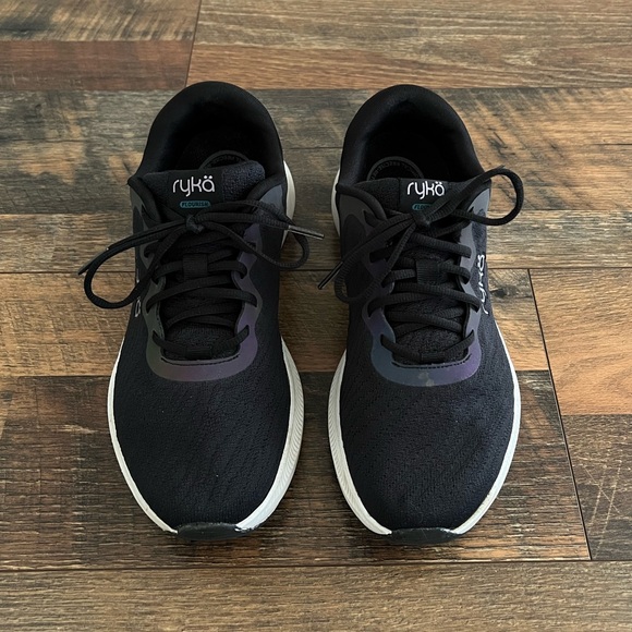 Ryka Flourish Walking Shoes in Black White - Picture 3 of 15